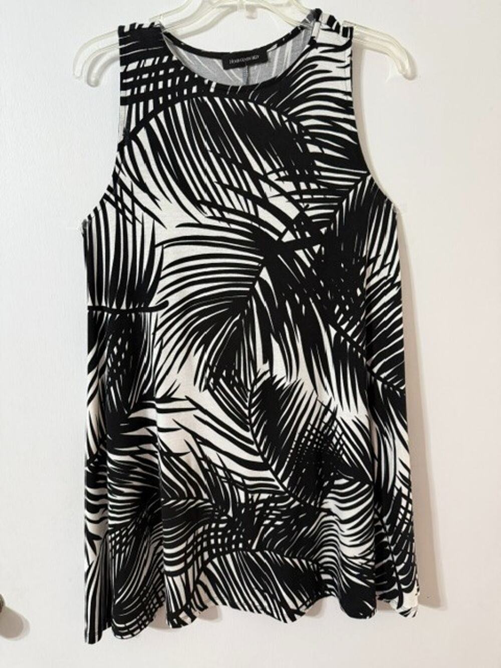 NWT Hourglass Lily Women's Fern Gully Tank Black and Off-white Dress - Size XS/S